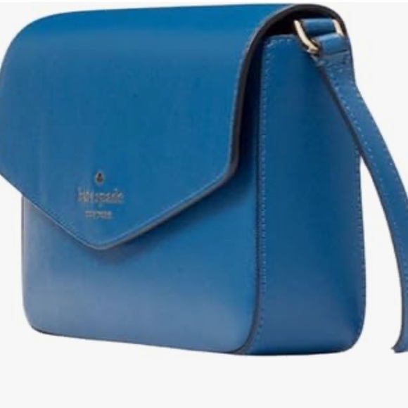 Kate Spade Sadie Envelope Blue Leather Crossbody Bag - Picture 2 of 8